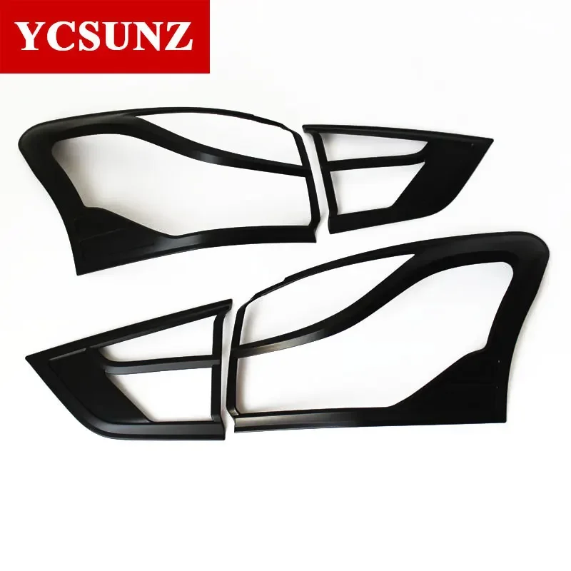 ABS Tail light Cover For Isuzu Mux MU-X 2014 2015 2016 2017 SUV Rear Lamp Hood  Exterior Parts Car Styling YCSUNZ