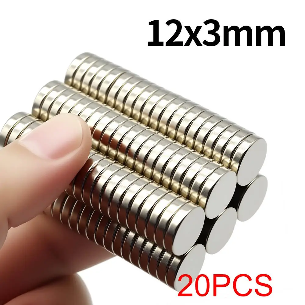 12x3mm Superstarker Neodym-Magnet N35 NdfeB Permanentmagnet imanes Runde leistungsstarke Magnete Kühlschrankmagnet