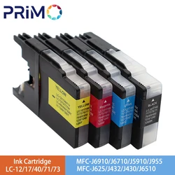 Cartucho de tinta para impresora Brother MFC-J6910CDW, LC12, LC17, LC40, LC71, LC73, LC75, LC40, LC400, LC1220, LC1240, LC1280, J6710CDW, J840N, J280W