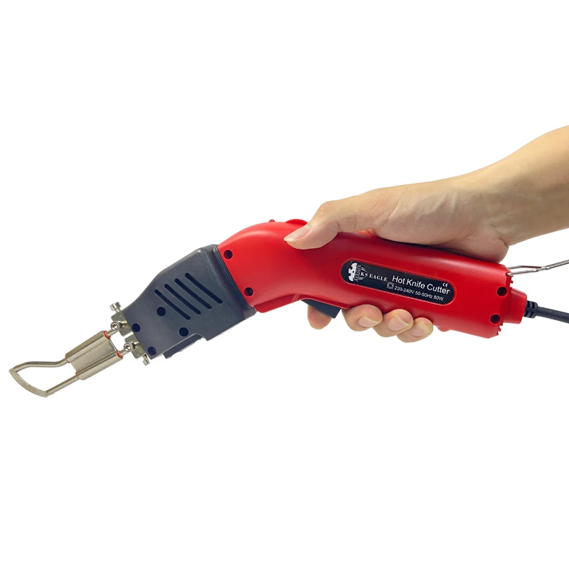 80W Elektrische Hand Gehalten Heißer Messer Cutter Klinge Für Nylon Stoff Seil Gürtel Schneiden R Typ Klinge und F typ Cut Tuch Zubehör