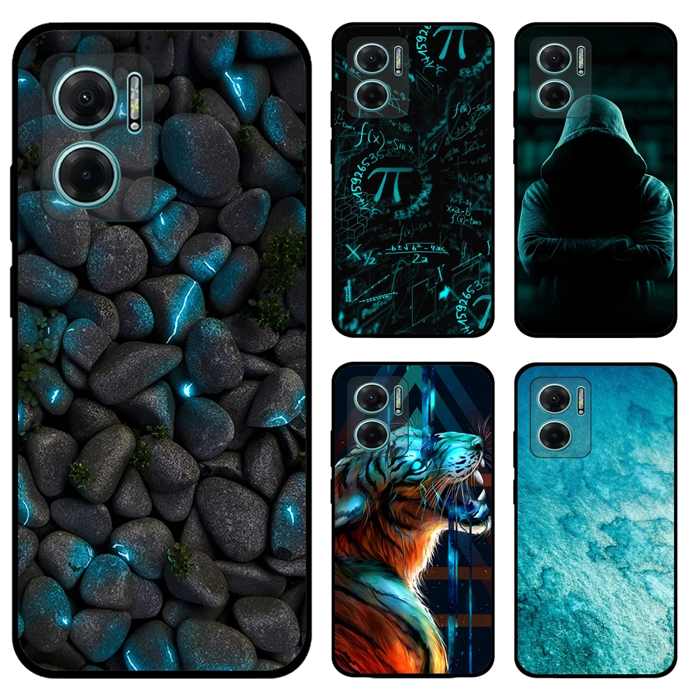 For Xiaomi Redmi 10 5G Case 6.58'' Soft Black Painting Cats Marbles TPU Silicone Funda Coque for Xiaomi Redmi10 5G Phone Cover