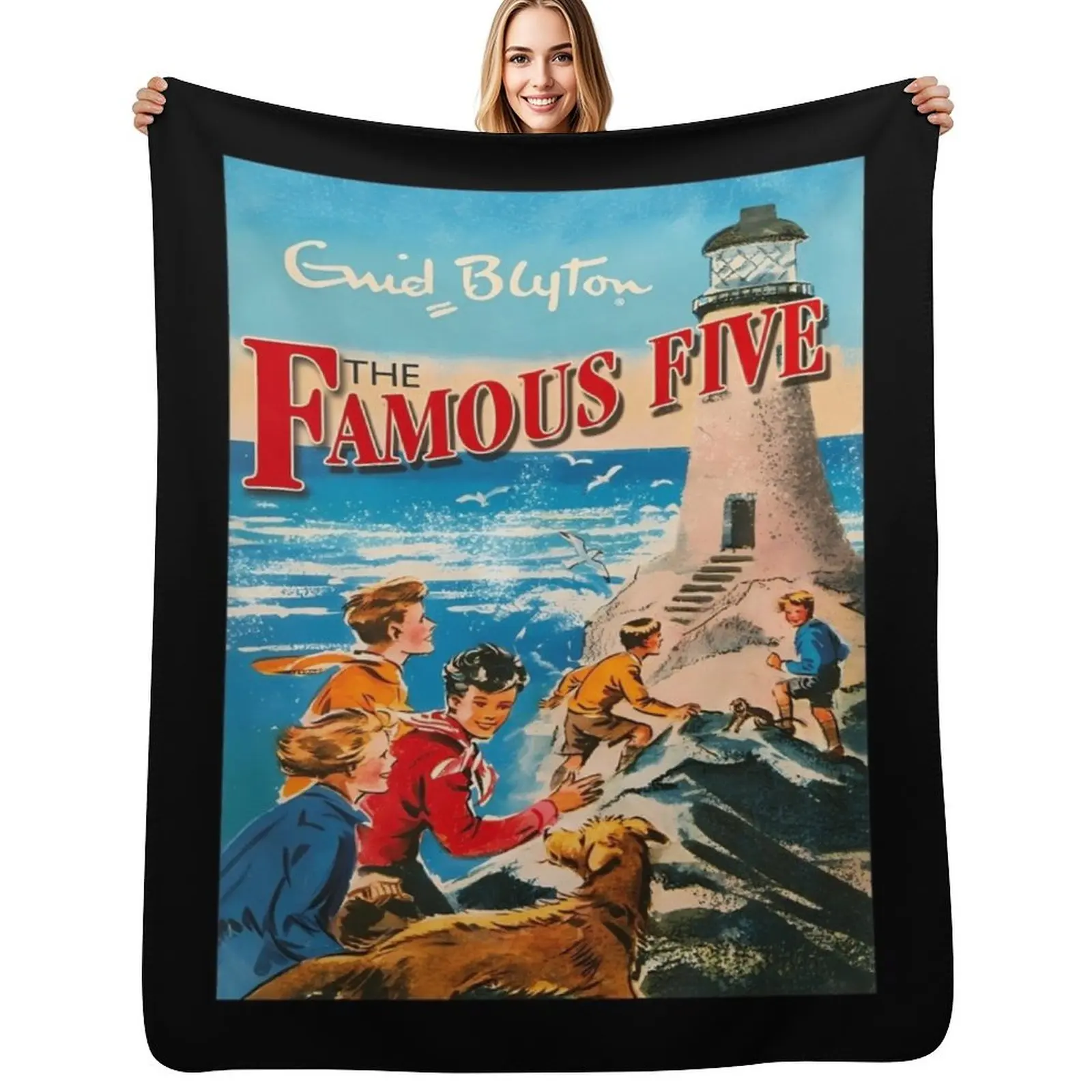 He Famous Five Throw Blanket Single funny gift christmas gifts Sofas Softest Luxury Thicken Blankets
