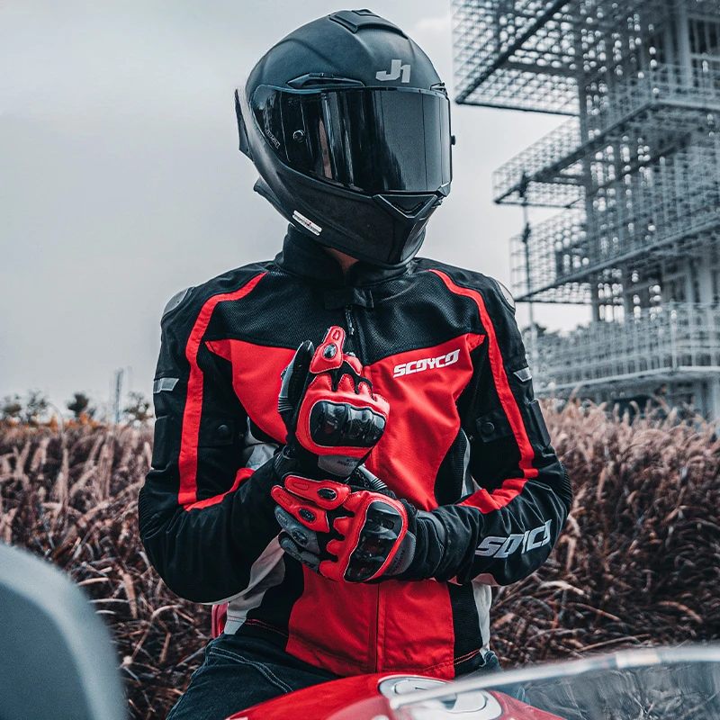 

Motorcycle wear Summer motorcycle wear racing wear fall resistant men's breathable fire Wolf jacket