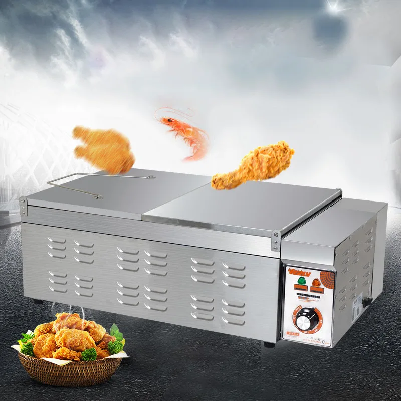 

Commercial Electric Fryer 32L Fitters French Fries Machine Skewers Chicken Frying Machine