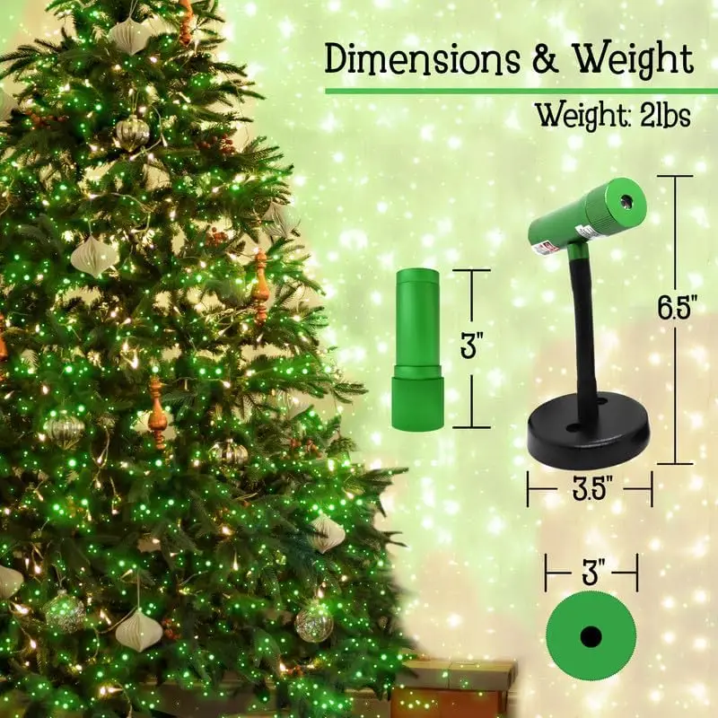 ไฟฉายเลเซอร์เขียวเชิงพาณิชย์สำหรับวันหยุด-ไฟคริสต์มาสเลเซอร์เครื่องฉายไฟสปอตไลท์สวนและภูมิทัศน์