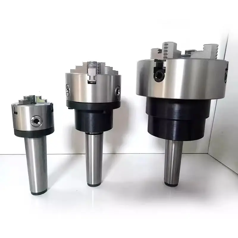 Morse Taper Arbor Rotary Chuck MT1 MT2 MT3 MT4 MT5 Fixed Chuck 3 Jaw 4 Jaw Chuck with MT Shank