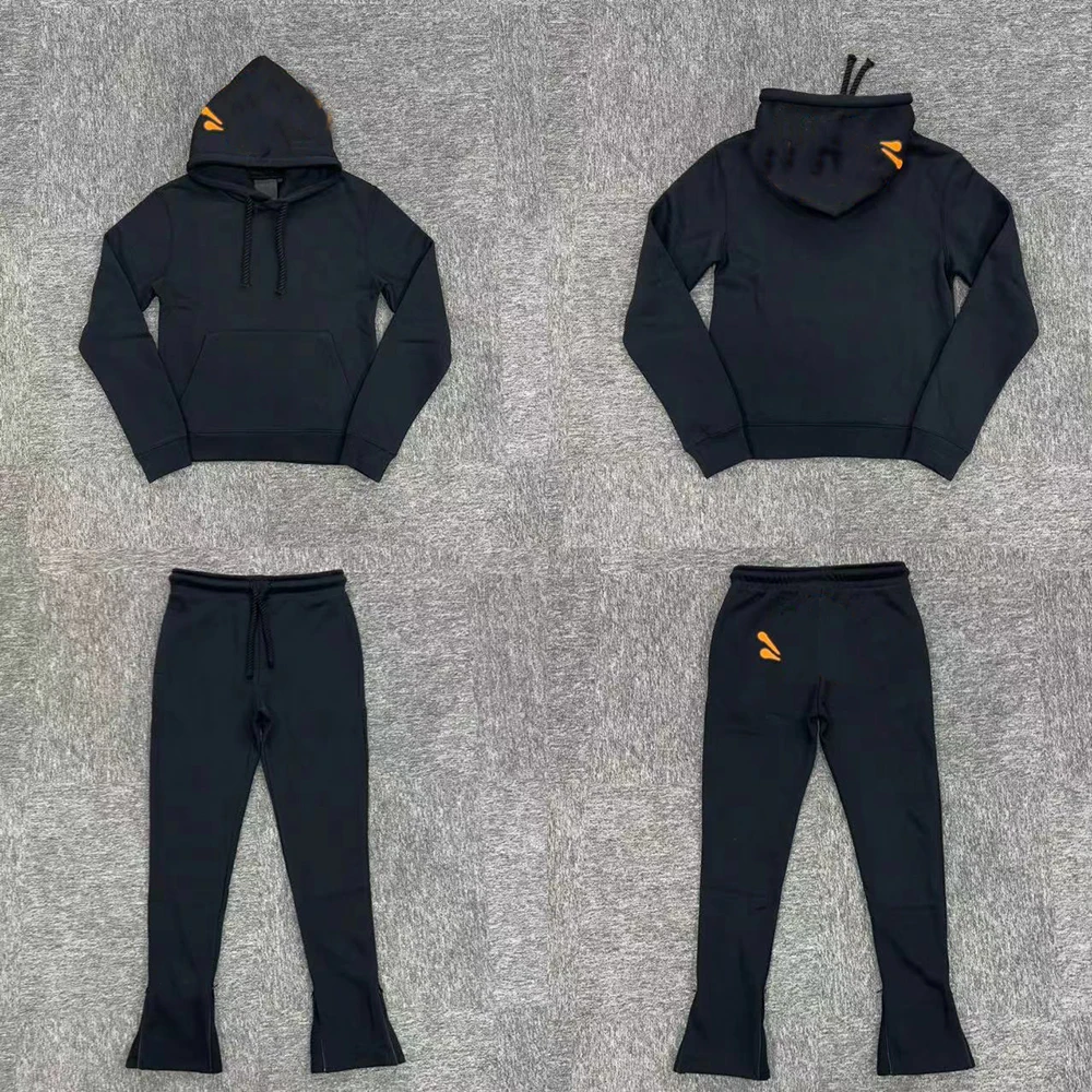

SY-55 Men's Cotton Jogging Streetwear Hoodie Trousers Set Tracksuit Sweatshirts Top Pants Comfortable Casual Sportswear