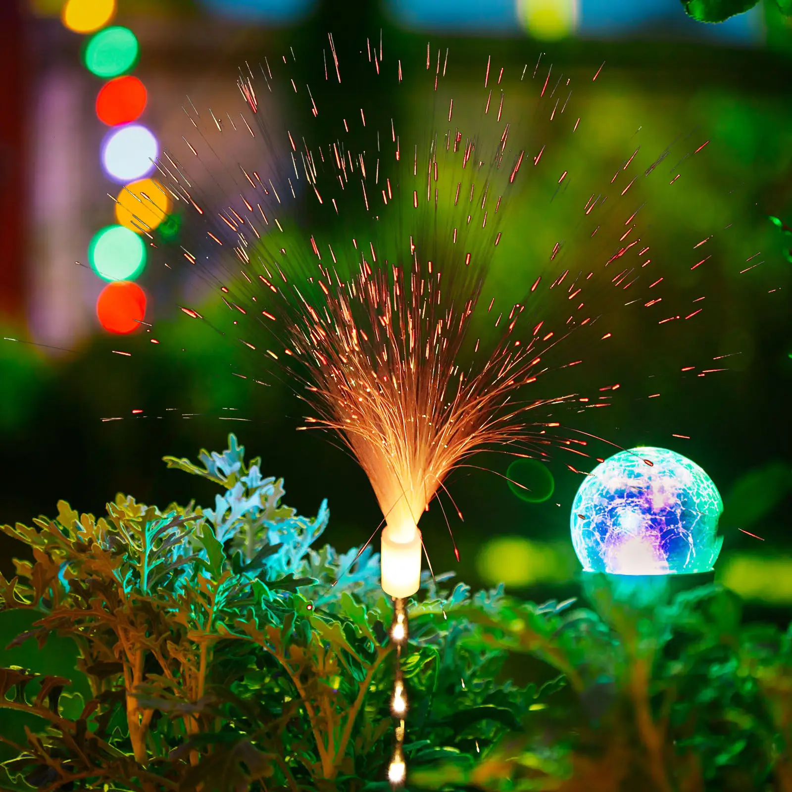 

Outdoor Solar Light 3D Decorative Lamp Backyard Garden Lawn Patio Yard Decorations Solar Powered Lights