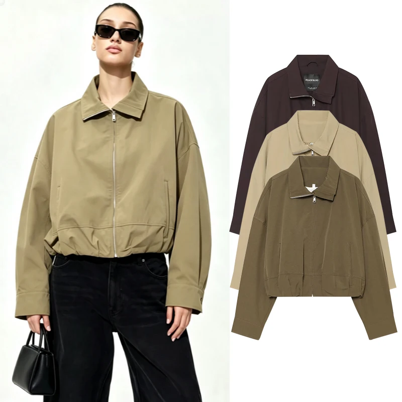 Jackets Autumn Women's 2026 New Fashion Loose Casual Short Warm Women's Jackets Chic Street Youth Travel Holiday Outerwear Coats