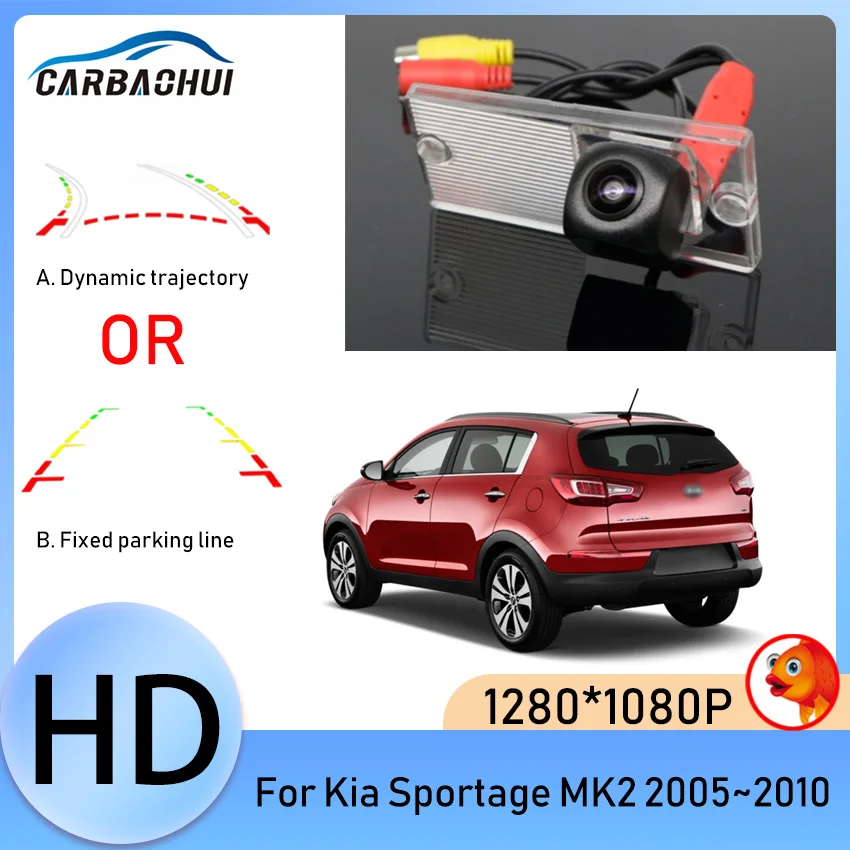 

HD 1280*1080P Fisheye Rear View Camera Car Backup Parking Accessories For Kia Sportage MK2 2005 2006 2007 2008 2009 2010