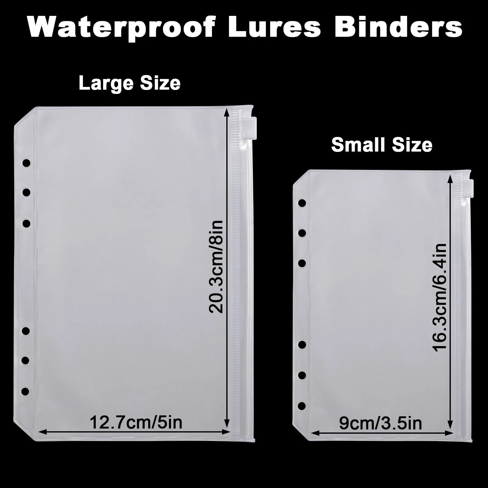 Funda impermeable tipo billetera para señuelos y vinilos plegable - imagen 2