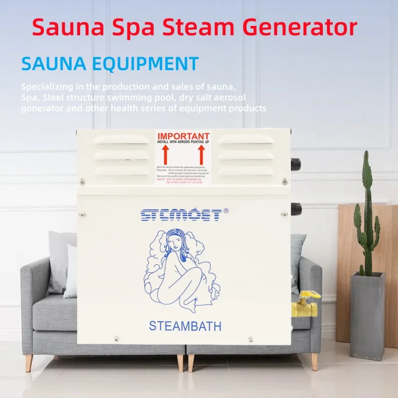 4.5KW Sauna Spa Steam Generator 220V/380V For Home Steam Shower & Digital Controller Sauna Room SPA Steam Bath Machine
