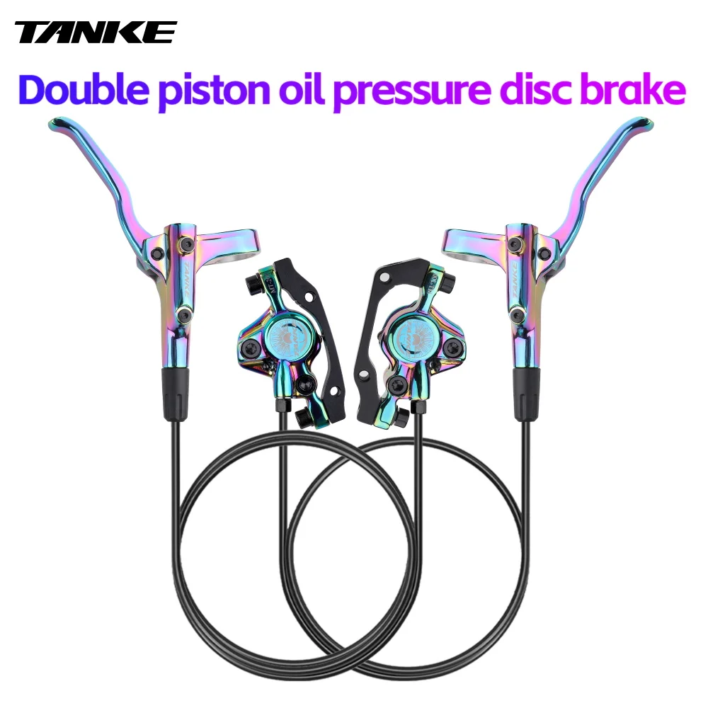 AliExpress TANKE MT200 Bike Hydraulic Disc Brake MTB Brake BL BR 800/1600mm Bicycle Brake 2 Piston 3 Finger