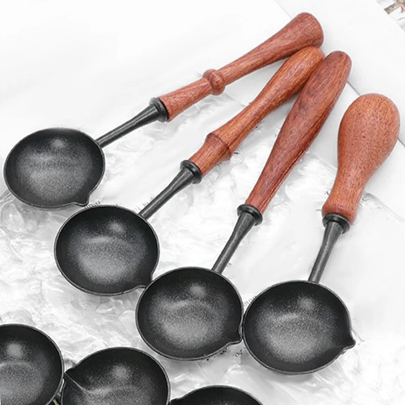 Lacquer Seal Non Stick Spoon Sealing Wax Spoon Stamp Seal Heating Lacquer Wax Tool