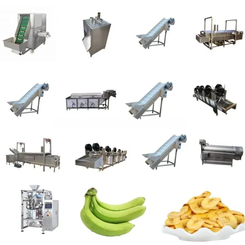 Plantain Chips Banana Flour Production Line Equipment Banana Powder Grinding Banana Chips Making Machine Customized