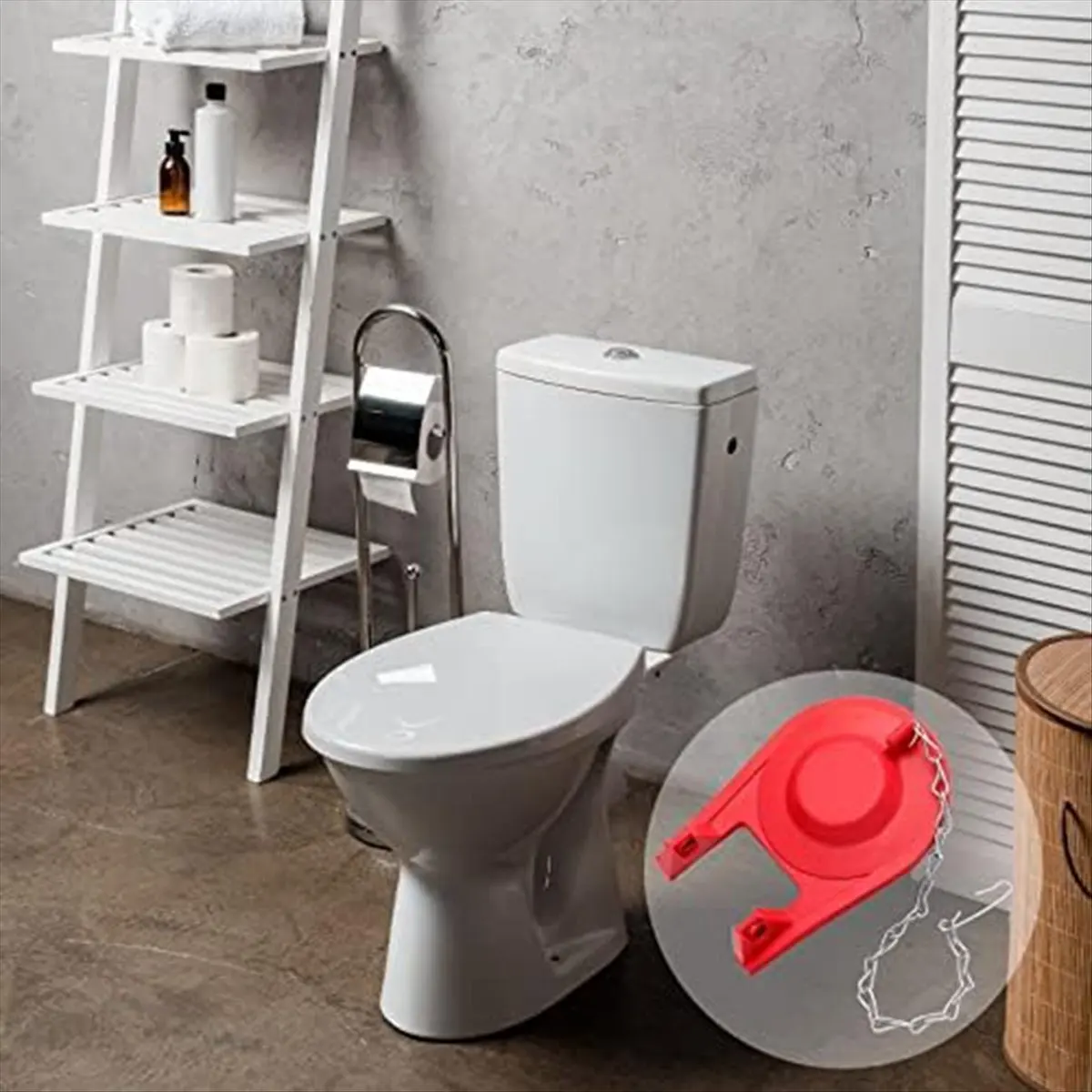

T70C! Toilet Flapper Replacement Kit Universal Toilet Plug Flapper for 2Inch Flush Valve, Water Saving