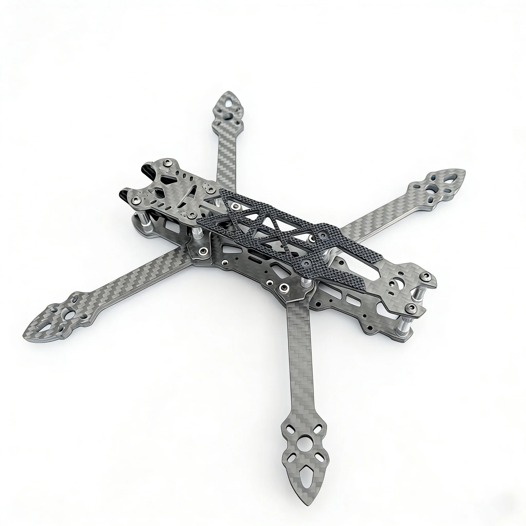 إطار من ألياف الكربون Mark4 مقاس 5 بوصات FPV، قاعدة عجلات 217 مم، أذرع 5 مم، إطار حر طويل المدى، مناسب لسباق RC كوادكوبتر dr #1