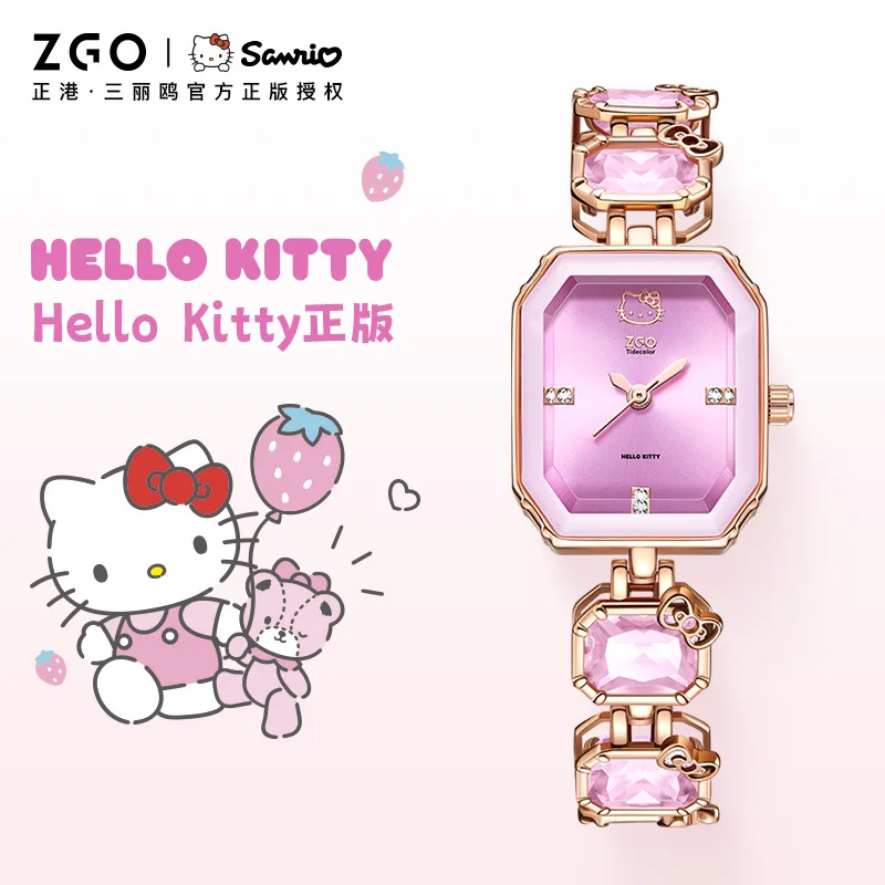 Sanrio KT Watch Bracelet Watches Wristwatch Female Casual Ladies Watches Bracelet Clock Girlsfriend Gifts