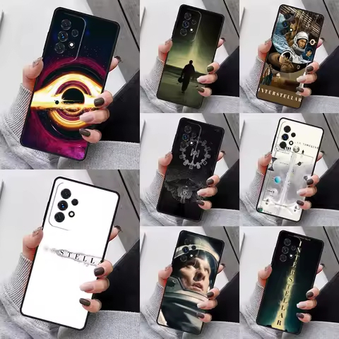 Interstellar Film Phone Case For Samsung Galaxy S23 S21 S20 FE S24 S22 Ultra Note20 S10 S9 S8 Plus A40 A52 A12 A13 A53