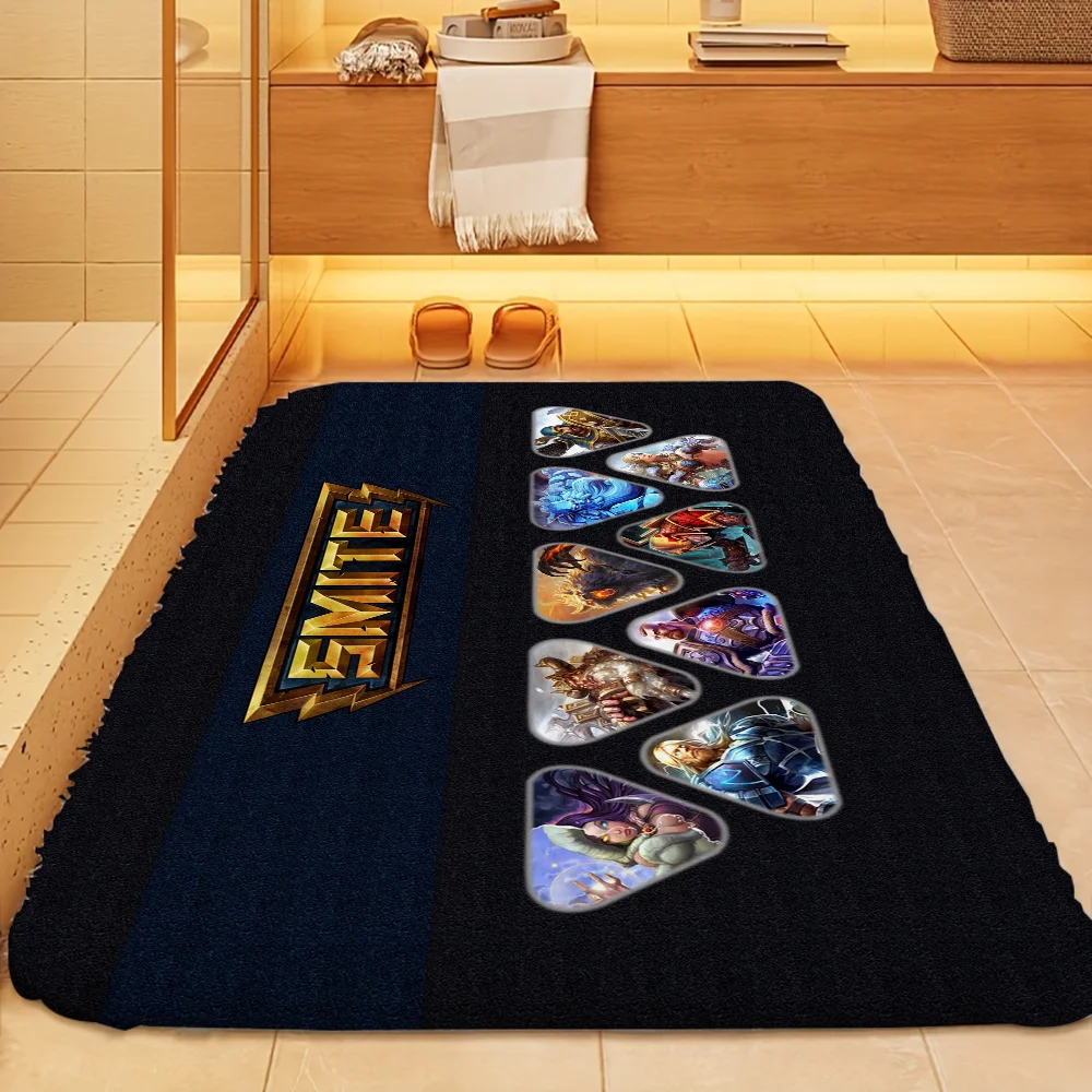 1pc Smite Floor Mat Doormats Home Carpet Foot Mat Bathroom Absorbent Mats Anti-Slip Mats Home Decor