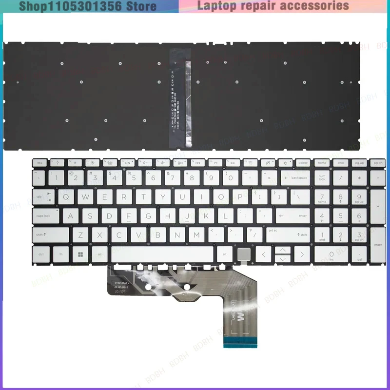 New Laptop Keyboard for HP ENVY X360 15-ED 15-EE 15M-EE TPN-C149 TPN-W140 17-CG 17m-cg TPN-C146 Replacement Keyboard Backlight