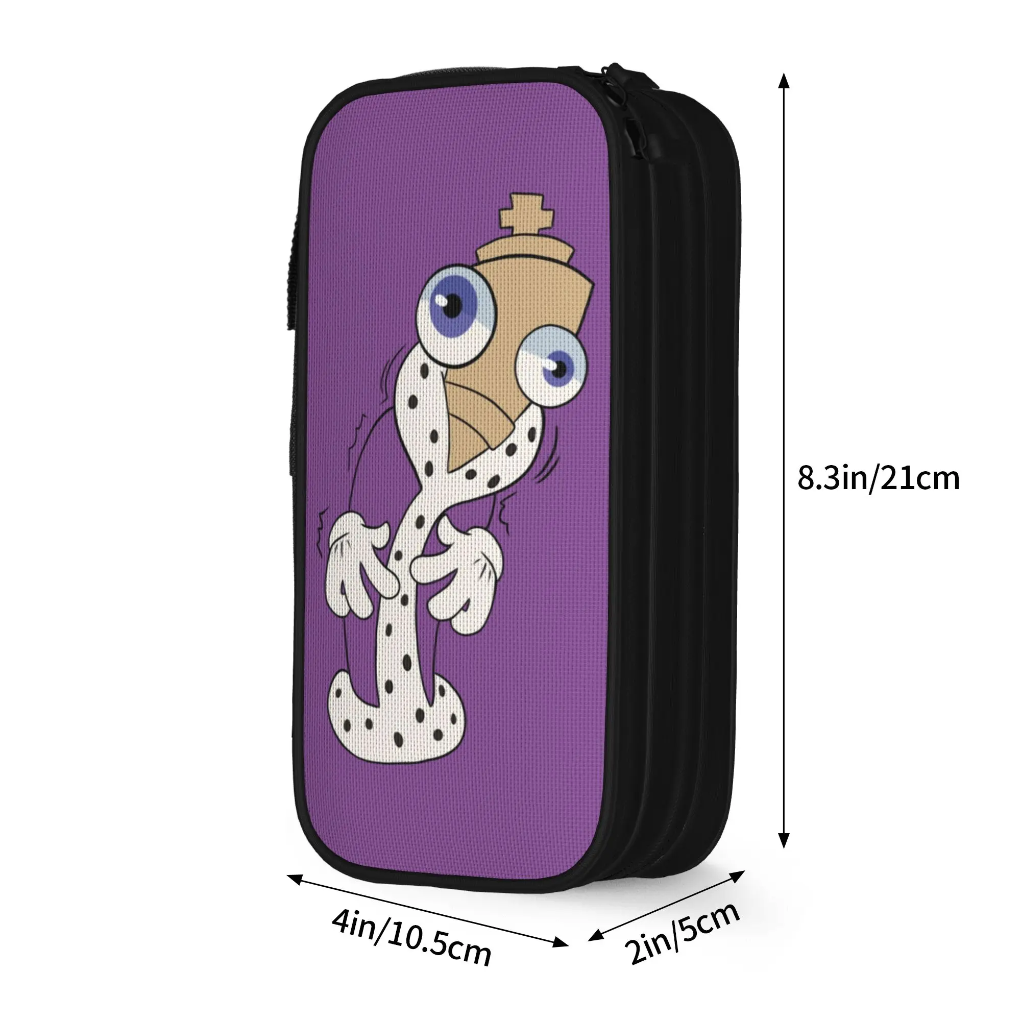 Kinger Cartoon Digitals Circus Pencil Cases Creative   Pen Holder Bag Kids Big Capacity Students School Gift Pencilcases view 3