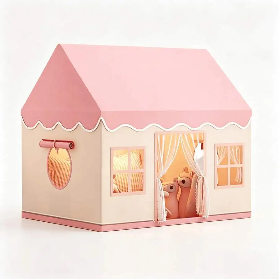 Outdoor and indoor picnic tent, small house, sturdy and cute (comes with a storage bag), washable and detachable view 3