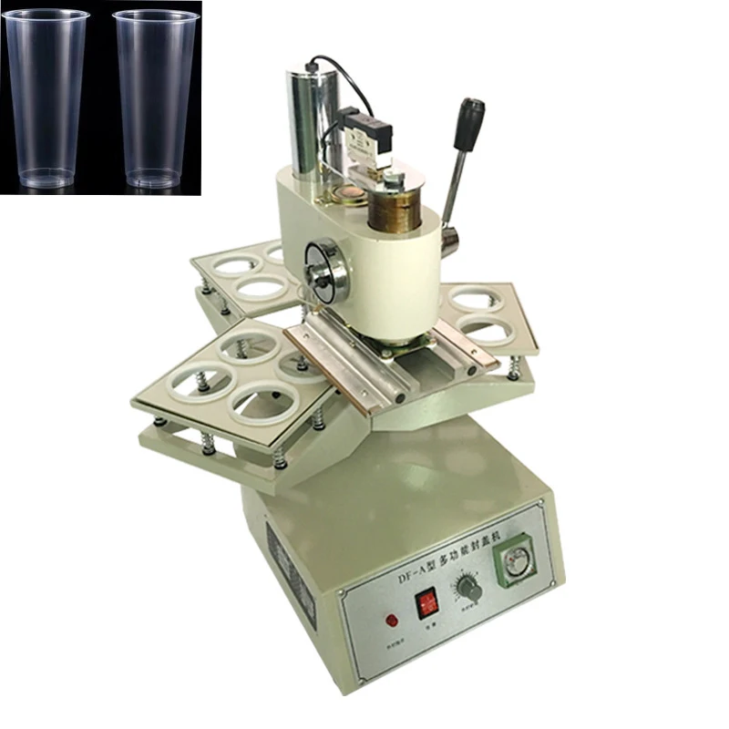 Manual heat foil plastic yoghurt dipping sauce cup sealing machine