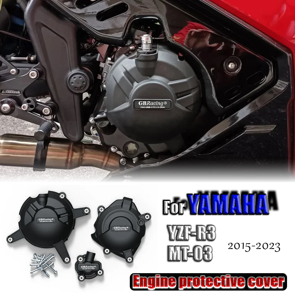 

Защитная крышка корпуса двигателя для YAMAHA YZF-R3 мотоциклов, защитная крышка корпуса двигателя, комплект защитных крышек двигателя