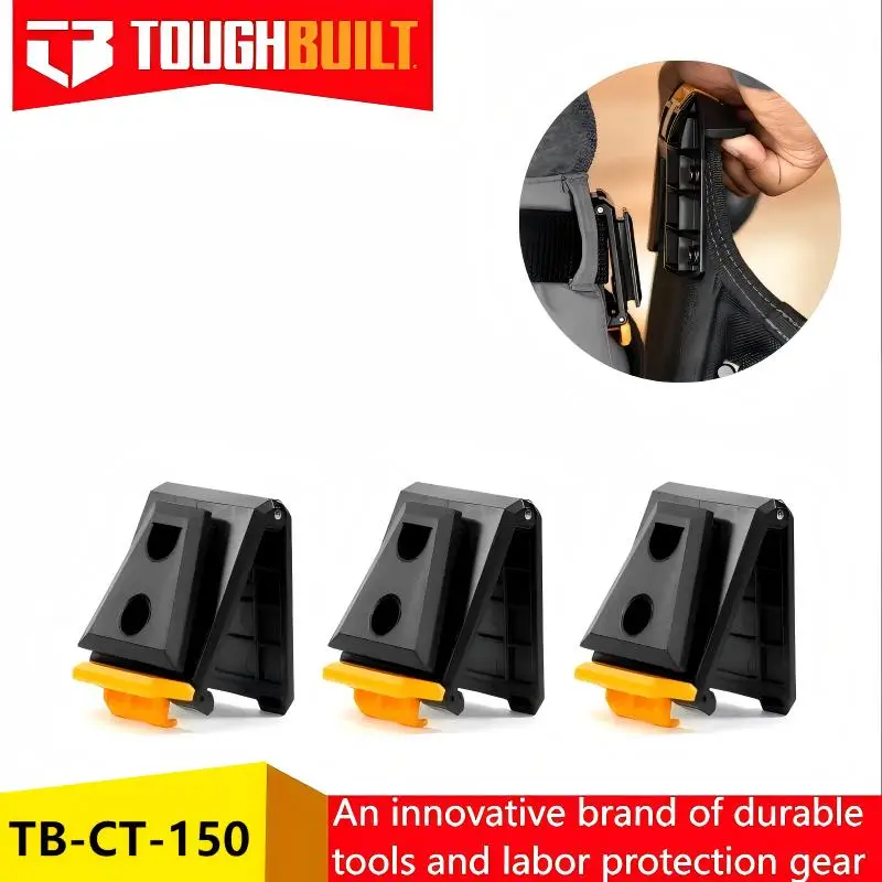 ToughBuilt TB-CT-150 3PC Backpack Buckle - Universal Fit for All Quick Release System Kits, Heavy Duty