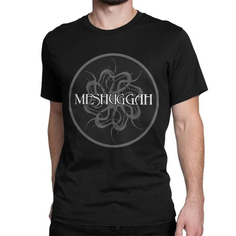 

Metal Band Rock Music Crewneck T-Shirt 100% Cotton Short Sleeve Tee Shirt for Men Women Meshuggah Music Fan Birthday Gift
