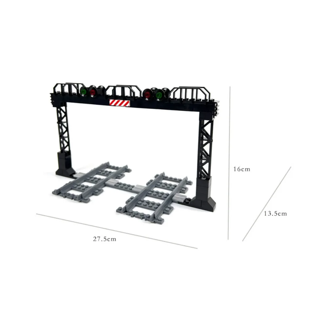 MOC 교통 도로 신호등 램프 뷰 도시 거리 전화대 빌딩 블록 브릭 가로등 키트 모델, 어린이용 DIY 선물