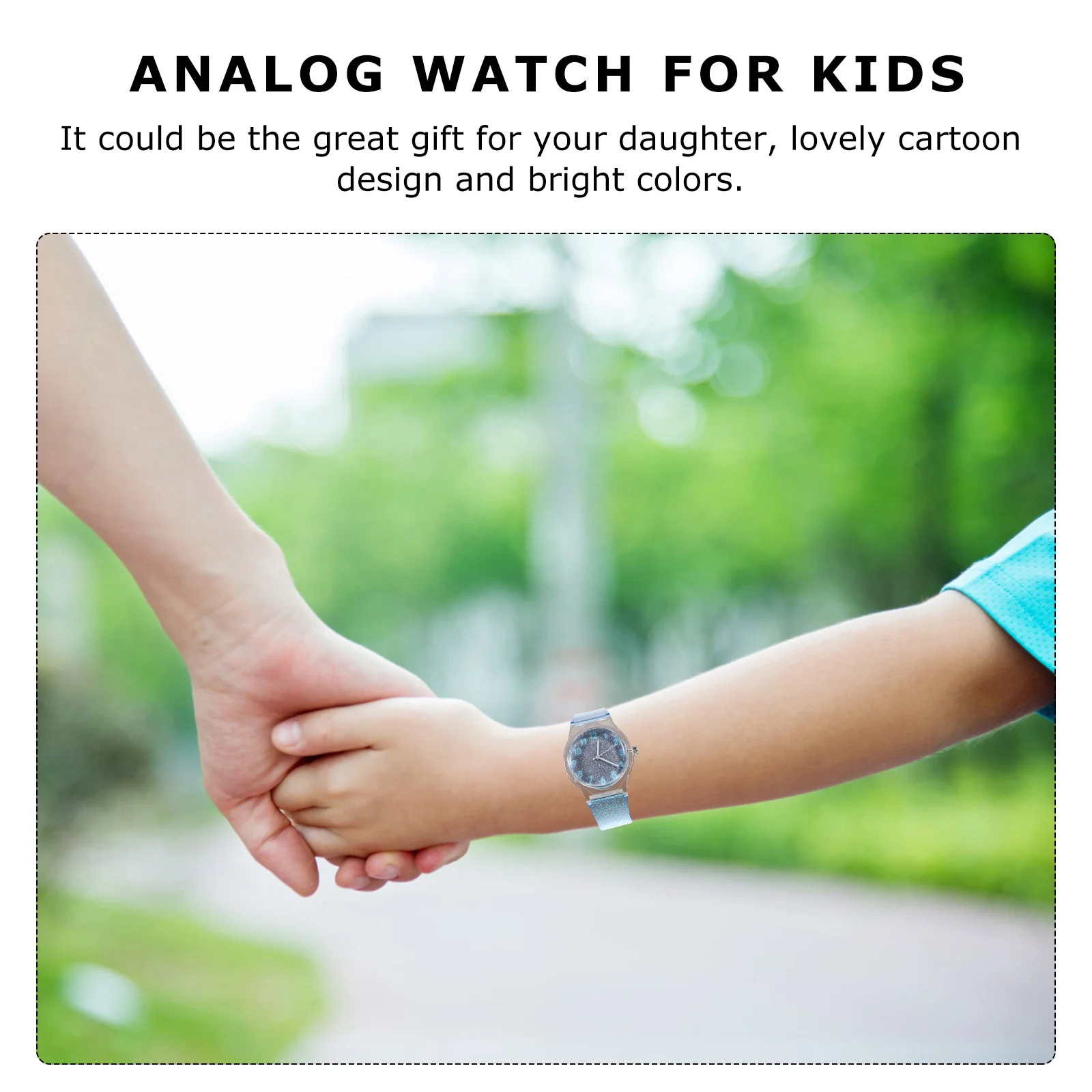 Watch Blue Shining Creative Design Quartz Movement Accurate Timekeeping for Fashionable Wrist Decoration