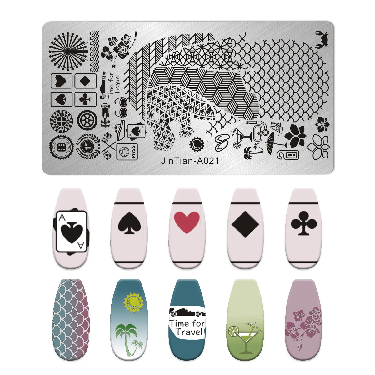 

Nail Art Stamping Plate Pattern Flower Fashion graffit Cartoon DIY Manicure Image Transfer Template Festival Nails Stencil Tools