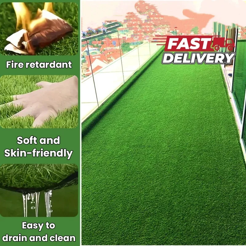 Artificial Grass Carpet 100x50cm 200x50cm Simulation Lawn Garden Floor Decor Garden Yard Terrace