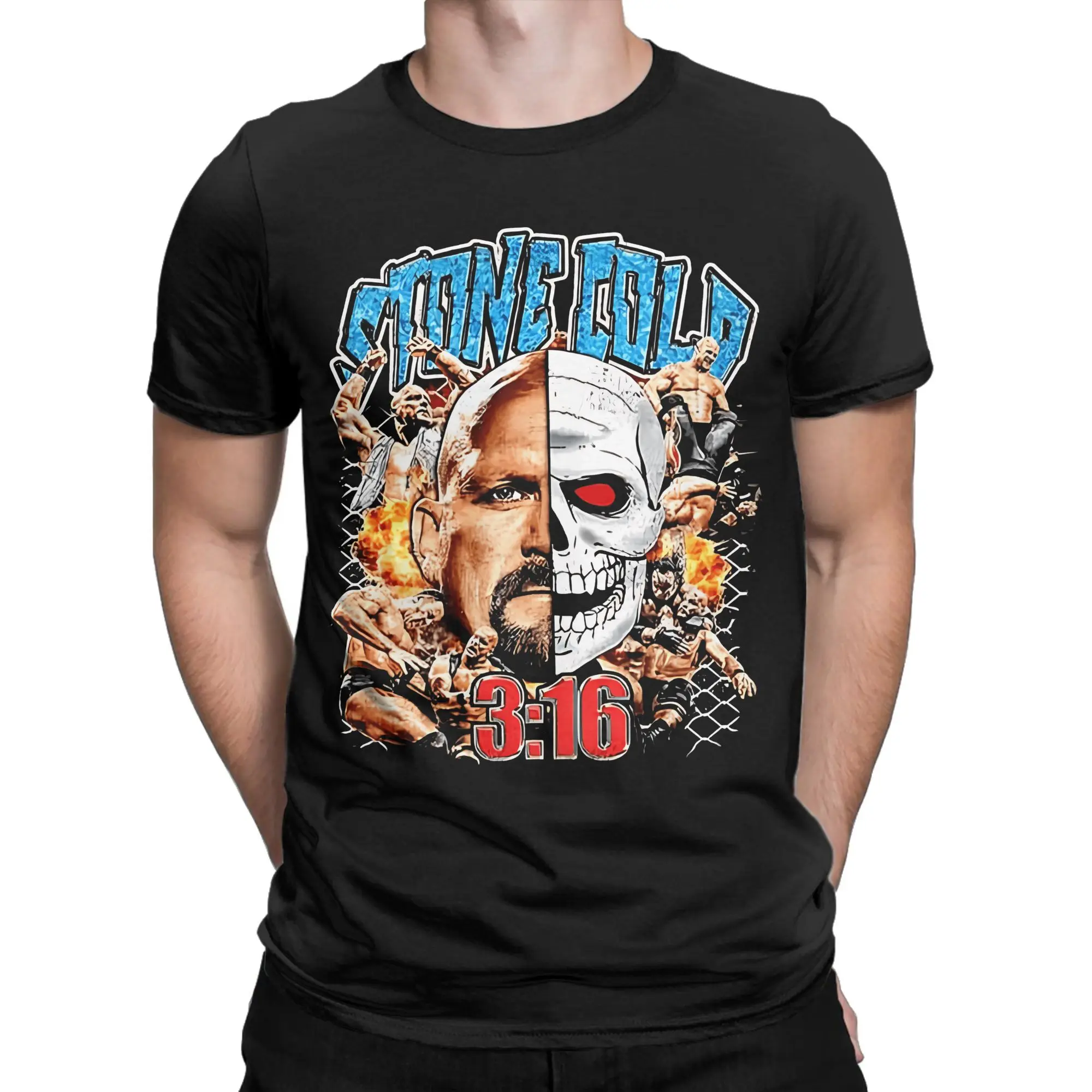 تي شيرت Rattlesnake Austin Stoned Colding للرجال تي شيرت قطني رائع بياقة مستديرة وأكمام قصيرة ملابس 6XL