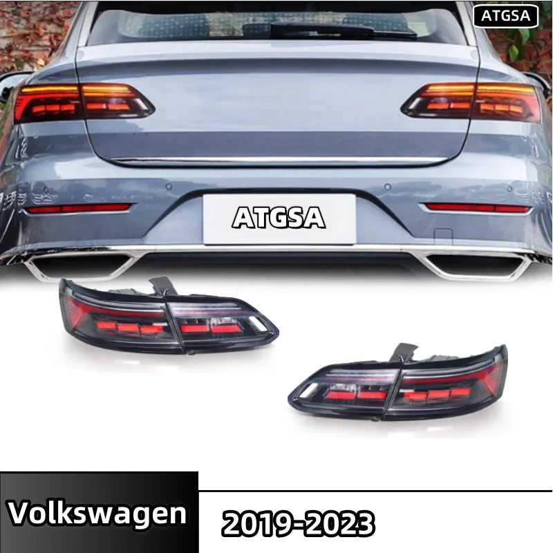 

Автозапчасти для Volkswagen CC 2019-2023, задний фонарь в сборе, модернизированный новый модернизированный светодиодный ходовой фонарь для бега, указатель поворота