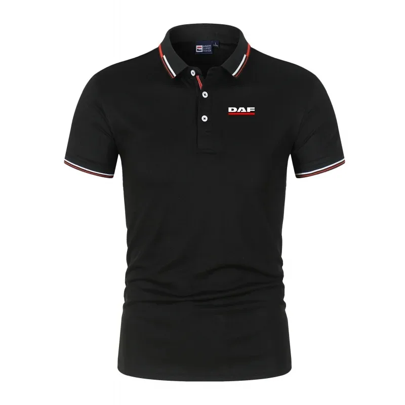 Polo décontracté à Manches Courtes Pour Homme, imprimé Et Blocs De Couleur, Style Sportif, Col Chemise, idéal Pour l'été