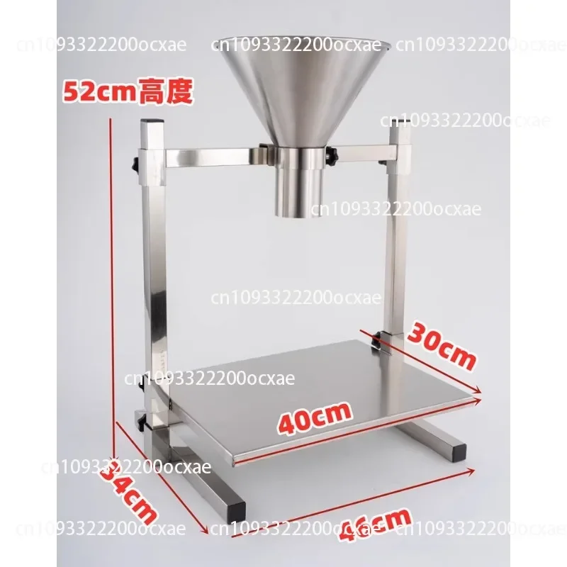 Stainless Steel Large-capacity Vacuum Bag Anti-oil Packaging Tool with Stand, Oil Filling Funnel, Food Packaging Tool
