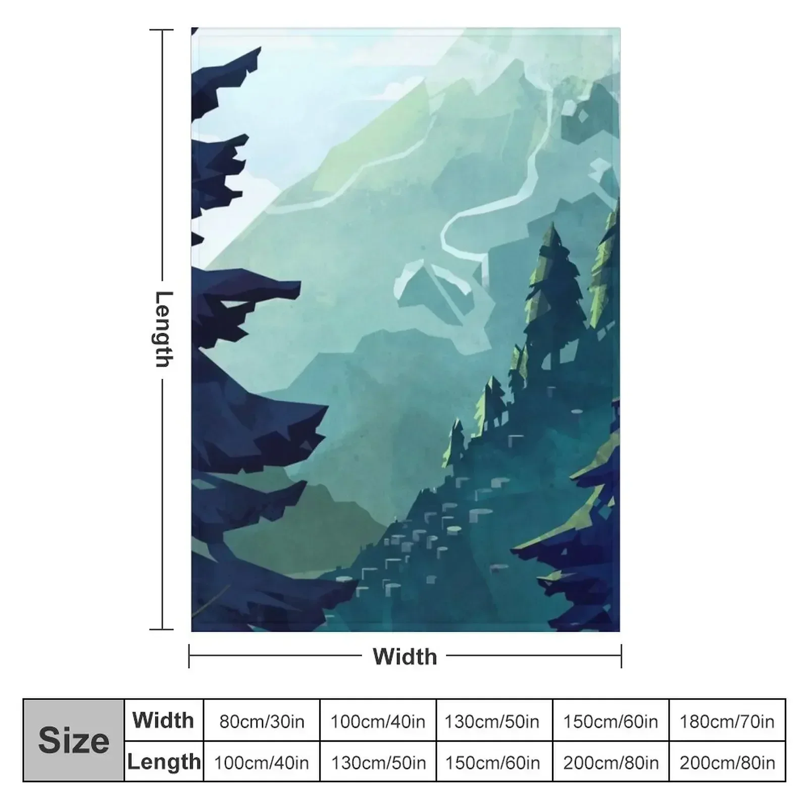 Canadian Mountain Throw Blanket Custom Decorative Sofa Stuffeds Hairy Travel Beautifuls Blankets