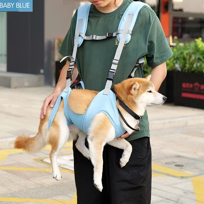 Pet Supplies Dog Duffel Bag Adjustable Long and Short Dog Backpack Summer Mesh Breathable Cat Out Travelling Bag