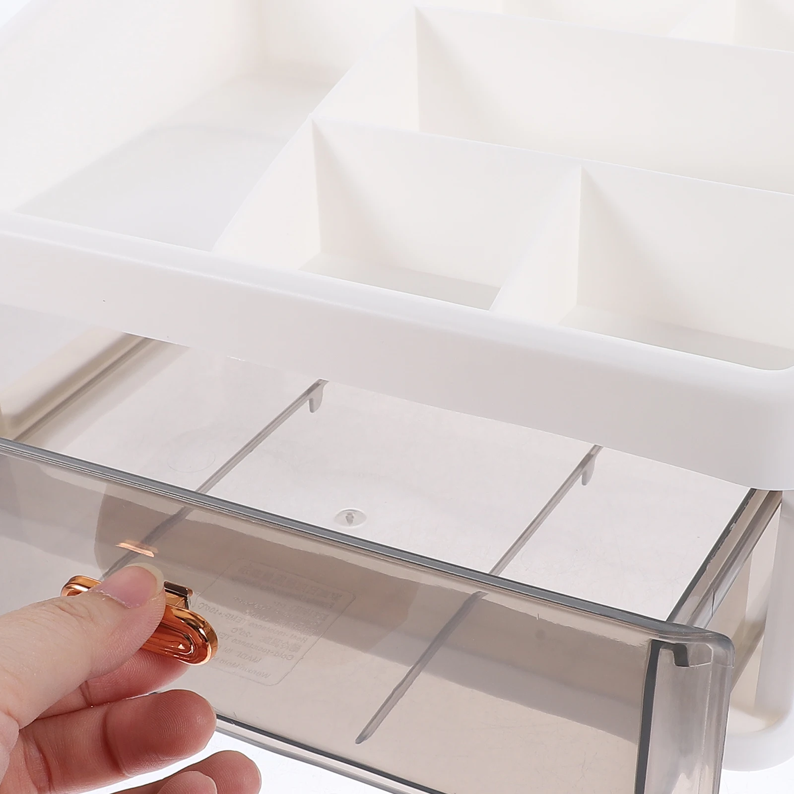 

Tabletop Organizer Desktop Storage Box Pen Stationery Holder Office Supplies Drawer Type Plastic Organizer Large Capacity