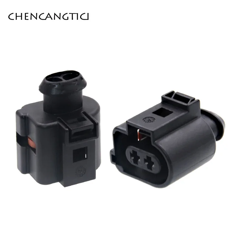 

2 Pin Automotive Sensor Wire Harness Connector Socket Waterproof Electrical Horn 3.5MM Female Plug 1J0973722A