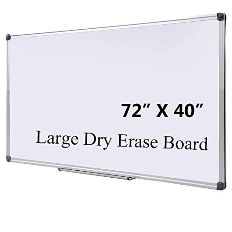 72 x 40 Inch Large Magnetic Whiteboard for Wall - Anti-Ghosting Dry Erase Board for Office Collaboration Classroom Teaching and