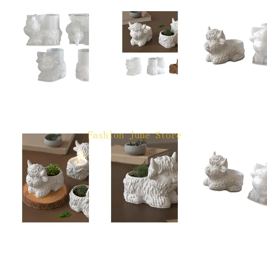 

N5KA Silicone Mold for Creating Decorative Flower Pots Storage Jars Cups Used as Containers or Gifts DIY
