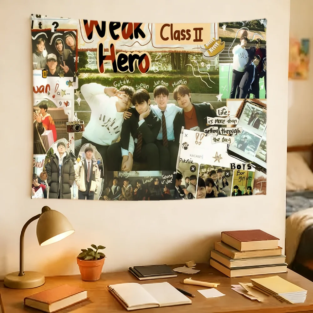 W-Weak H-Hero Class 2 TV movie flag Durable Outdoor Indoor Patio Festive Decoration Classic Design Pole Wall Room Banner