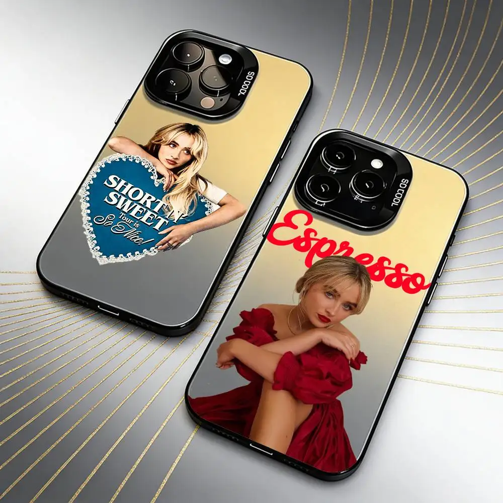 

Sweet Honey S-SabrinaS Printed Phone Case For iPhone 16 17 15 14 12 13 Pro Max Black Candy Matte Shockproof Cover