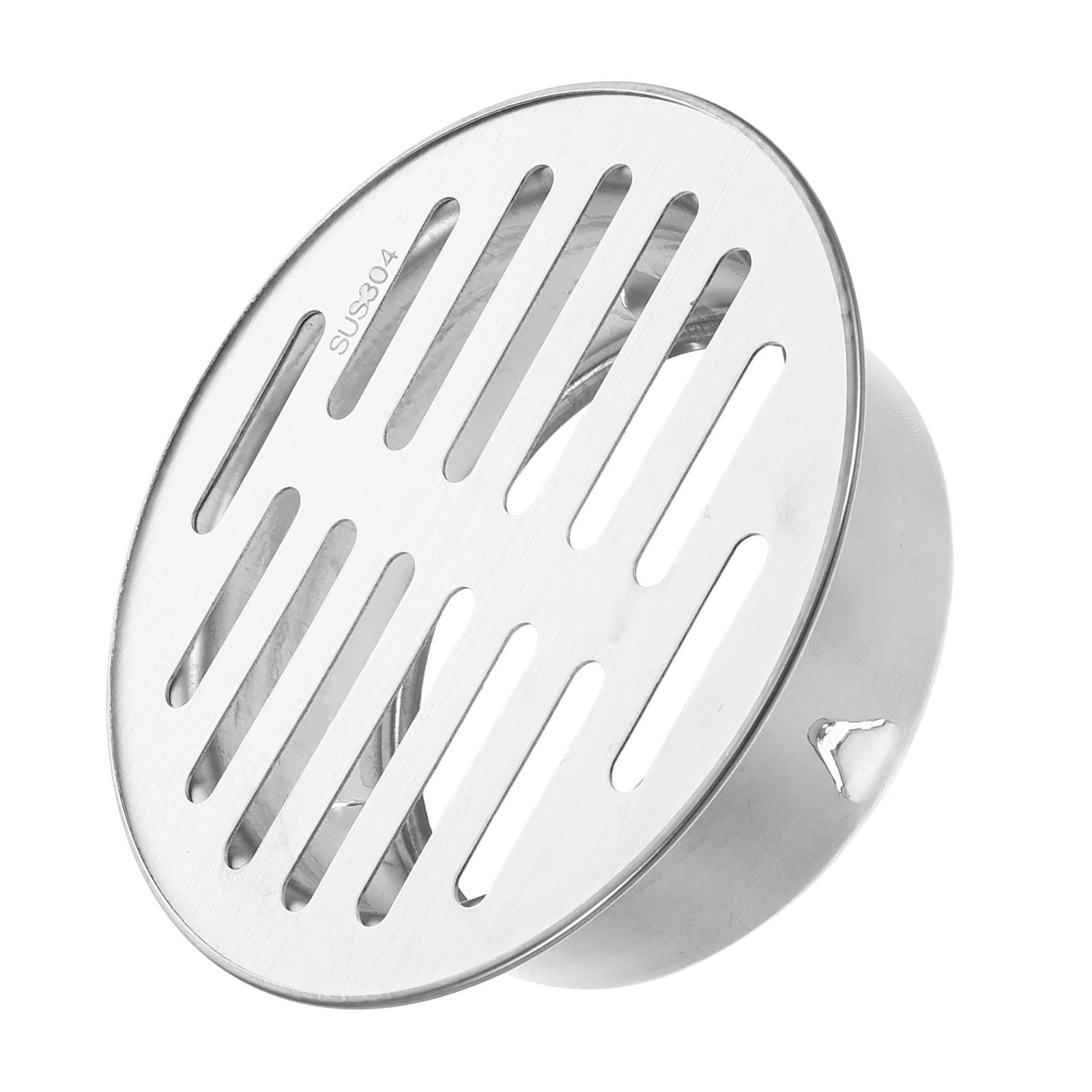 

Stainless Steel Floor Drain L Shaped Round Rooftop Filter Thickened Material Large Capacity Water Flow Outdoor Gardens Versatile