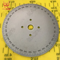 Outer diameter: 120mm inner hole:12mm thickness:2mm Dial Angle Plate Handwheel Round Tool Bearing Angle Plate