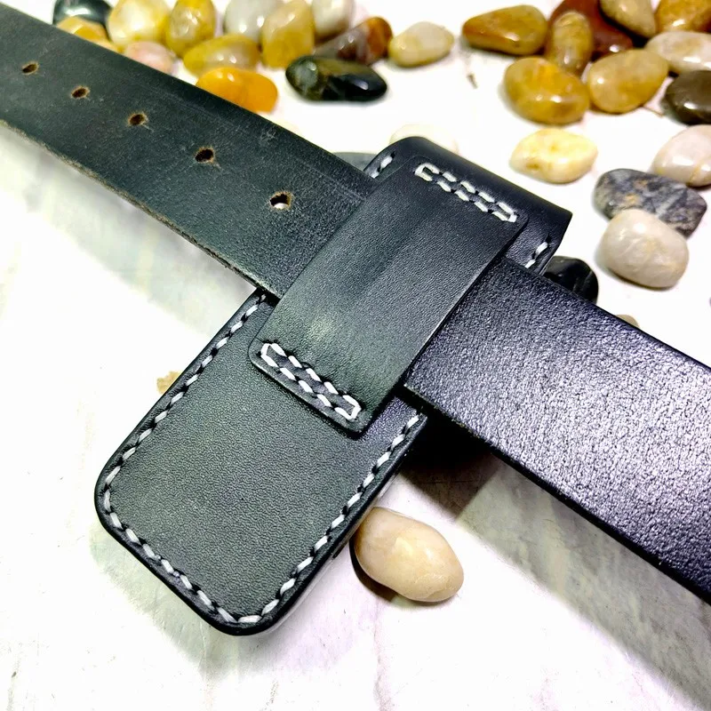 Small-Size Jackknife Sheath Folding Knife Holster Waist Bag Handmade EDC Army Knife Holder Belt Pack Genuine Leather Men DFD